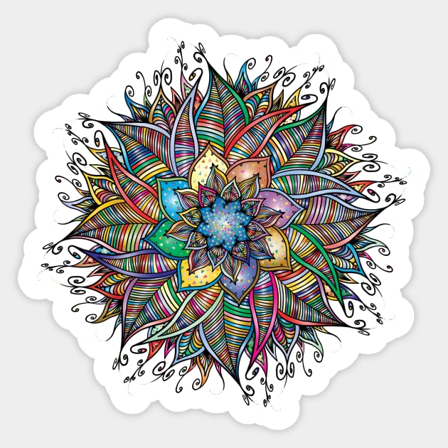 Multicolor artistic mandala Sticker by à la mode !